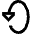 Triangle Arrow Rotate Vertical Left 2 Icon from Sharp Line Set