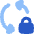 Triangle Arrow Sync Lock Icon from Flex Flat Set