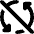 Triangle Arrow Synchronize Disable Icon from Core Solid Set