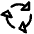 Triangle Arrows Cycle Icon from Core Line Set