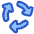 Triangle Arrows Cycle Icon from Plump Duo Set