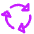 Triangle Arrows Cycle Icon from Core Neon Set