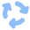 Triangle Arrows Cycle Icon from Plump Flat Set