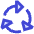Triangle Arrows Cycle Icon from Sharp Duo Set