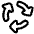Triangle Arrows Cycle Icon from Plump Line Set
