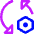 Triangle Arrows Sync Settings Nut Icon from Core Neon Set