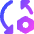 Triangle Arrows Sync Settings Nut Icon from Core Gradient Set