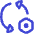 Triangle Arrows Sync Settings Nut Icon from Flex Duo Set