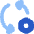 Triangle Arrows Sync Settings Nut Icon from Flex Flat Set