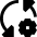 Triangle Arrows Sync Settings Icon from Sharp Solid Set