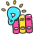 Library Research Icon from Stickies Colors - Free Set