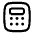 Calculator Icon from Solar Linear Set