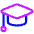 Graduation Cap Icon from Plump Neon Set