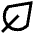 Leaf Icon from Sharp Line Set