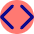 Angle Brackets Icon from Core Pop Set