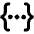 Json Programming Icon from Core Remix Set