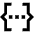 Json Programming Icon from Sharp Line Set