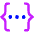 Json Programming Icon from Core Neon Set