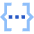 Json Programming Icon from Sharp Flat Set