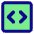 Programming Code Block Icon from Core Pop Set