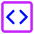 Programming Code Block Icon from Core Neon Set