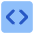 Programming Code Block Icon from Core Flat Set