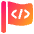 Programming Flag Icon from Plump Gradient Set