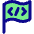 Programming Flag Icon from Core Pop Set
