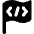 Programming Flag Icon from Core Solid Set
