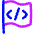 Programming Flag Icon from Flex Neon Set