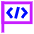 Programming Flag Icon from Sharp Neon Set