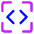 Programming Frame Source Code Icon from Core Neon Set