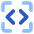 Programming Frame Source Code Icon from Core Flat Set