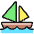 Sea Transport Sailing Boat Icon from Ultimate Colors Set