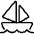 Sea Transport Sailing Boat Icon from Ultimate Light Set