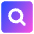 Magnifying Glass Square Icon from Core Gradient Set