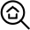 Real Estate Search House icon - Free transparent PNG, SVG. No sign up needed.