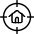 Real Estate Search House Target Icon from Ultimate Light Set | Free Download as SVG Vector and Transparent PNG | Streamline icons