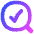 Search Check Icon from Flex Gradient Set