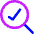 Search Check Icon from Core Neon Set