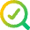 Search Check Icon from Core Gradient Set
