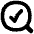 Search Check Icon from Flex Solid Set