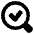 Search Check Icon from Plump Solid Set