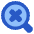 Search Off Disable Icon from Plump Flat Set