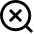 Search Off Disable Icon from Sharp Line Set