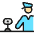 Security Officer Camera Icon from Ultimate Colors Set