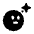 Bomb Emoji Icon from Solar Bold Set