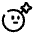 Bomb Emoji Icon from Solar Broken Set