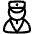 Doorman Guard Icon from Plump Line Set