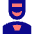 Doorman Guard Icon from Sharp Pop Set